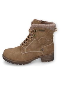 Dockers by Gerli , Schnürstiefelette, Schnürboots, Winterstiefel mit Filz am Schaft , braun , 38 , 38 , Dockers Schnürstiefelette mit feinem...