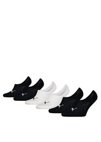 Puma , Damen , Füßlinge »FOOTIE HIGHCUT 6P ECOM« 6 Paar, Mit eingestricktem Logo , black / white , 39-42 , 39-42 , -Footie von Puma