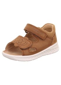 Superfit , Sandale »LAGOON WMS: mittel«, Sandalette mit Klett und Affen-Logo, Größenschablone zum Download , braun , 23 , 23 , Sandale mit...