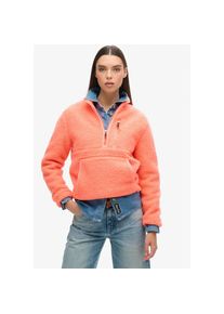 Superdry , Fleecepullover »OUTDOOR HALF ZIP FLEECE« , Pastelline Coral , M , M , Outdoor Fleeceshirt von Superdry