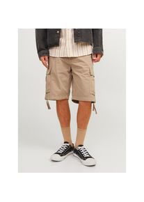 Jack & Jones Jack & Jones , Cargohose »JPSTCOLE TUCKER CARGO SHORTS LNG SN« , Dune Detail:SOLID , N-Gr , XS -N-Gr , XS , Coole Cargo Short von jack & Jones
