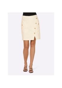 Heine , Damen , Jeansrock , champagner , 42 , 42 , mit Elasthan