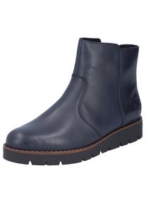 Rieker , Schlupfboots, Stiefelette, Casual-Boots, Basic-Boots mit Innenreißverschluss , dunkelblau , 38 , 38 , Schlupfboots im schlichten Design