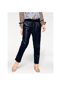 Heine , Lederhose , marine , Normalgrößen , 40 -Normalgrößen , 40 , Normale Leibhöhe