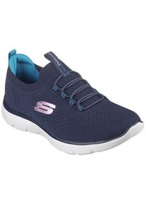Skechers , Slip-On Sneaker »SUMMITS« , Freizeitschuh, Halbschuh, Slipper mit flexibler Traktionslaufsohle , navy-rosa , 42 , 42 , Slip-On Sneaker...