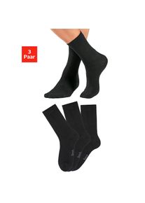 Bench. , Socken, (Packung, 3 Paar), Herrensocken mit wärmender Wolle , 3x schwarz , 39-42 , 39-42 , Kuschelige Wollsocken für Herren