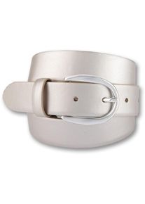 Bernd G&ouml;tz BERND G&Ouml;TZ, Damen, Lederg&uuml;rtel mit Designschlie&szlig;e in Hufeisenform, silber, silber, Damenlederg&uuml;rtel von Bernd G&ouml;tz
