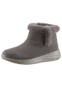 Skechers, Damen, Winterboots &raquo;ON-THE-GO STELLAR-COZY STEP&laquo; Winterstiefel, Schn&uuml;rstiefel, Boots mit Warmfutter, taupe, 36, taupe, Skechers Schlupfboots
