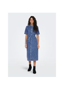 Only , Jeanskleid »ONLLANA SS LONG DRESS DNM REA258 NOOS« , Medium Blue Denim , N-Gr , M (38) -N-Gr , M (38) , Langes Denim Kleid von Only