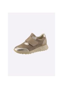 Heine , Damen , Sneaker , taupe-hellgoldfarben , 37 , 37 , Made in Portugal
