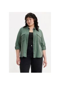 LEVI'S&reg; PLUS Levi's Plus, Damen, Hemdbluse &raquo;DOREEN UTILITY SHIRT&laquo; angenehm luftig und leicht, dark fores, XL (46/48), dark fores, Bluse DOREEN UTILITY SHIRT von 