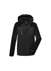 Killtec , Outdoorjacke »KOW 25 MN JCKT« Wasserabweisende, winddichte Herrenjacke mit abnehmbarer Kapuze , anthrazit , S , S , Funktionsjacke mit...