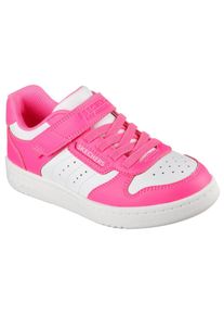 Skechers , Sneaker »QUICK STREET«, Retro Sneaker mit Klettverschluss, Größenschablone zum Download , pink-weiß , 28 , 28 , Coole Retro-Sneaker in...
