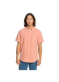 Quiksilver , Kurzarmhemd »Time Box« , Canyon Clay , US-Größen , L -US-Größen , L , Stoff: Popeline-Baumwollstoff