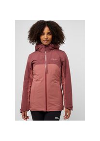 Jack Wolfskin , 3-in-1-Funktionsjacke »HUNBERG 3IN1 JKT W« mit Kapuze , mineral-red , XS , XS , 3in1-Jacke