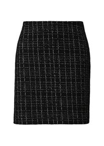 comma, Comma , Midirock, in Bouclé Jersey , grey-black , 44 , 44 , Kurzer Rock von COMMA