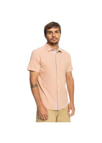Quiksilver , Kurzarmhemd »Time Box« , Cafe Creme , US-Größen , XL -US-Größen , XL , Stoff: Popeline-BaumwollStoff