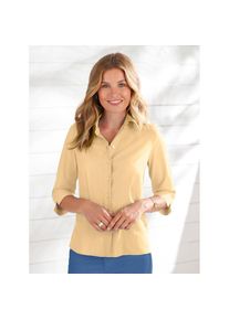 Classic Basics , Damen , Klassische Bluse , vanillegelb , 56 , 56 , kombistarke Farben