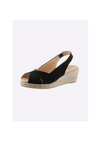 Heine , Damen , Sandalette , schwarz , 39 , 39 , Made in Spain