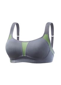 H.I.S. H.I.S, Sport-BH ohne B&uuml;gel mit COOLMAX, grau-neon-gr&uuml;n, Sport-BH