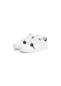 Tommy Hilfiger , Sneaker »TH BASKET CORE LITE LTH MIX« , Freizeitschuh, Halbschuh, Schnürschuh mit Logoschriftzug , weiß-dunkelblau , 46 , 46 ,...