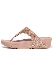 fitflop , Zehentrenner »LULU«, Badeschuh, Sommerschuh mit weichem Zehensteg , roségoldfarben , 41 , 41 , Pantolette mit viel Glitter