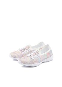 Lascana , Sneaker »Slipper, Halbschuh, leichtes Meshmaterial«, zum Reinschlüpfen mit elastischen Schnürbändern VEGAN , bunt meliert , 38 , 38 ,...