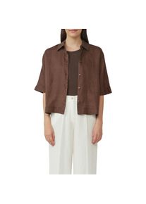 s.Oliver , Hemdbluse, mit Knopfleiste und Hemdblusenkragen , CHOCOLATE BROWN , 44 , 44 , Bluse von s.Oliver Red Label