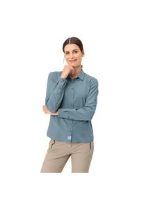 Vaude , Langarmshirt »WOMEN'S ROSEMOOR LS SHIRT IV« , nordic blue , 38 , 38 , Ärmel zum Kurzarm aufrollbar