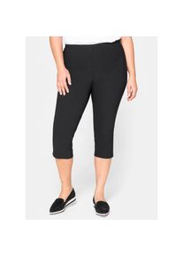 sheego, Damen, 3/4-Hose, schwarz, Normalgr&ouml;&szlig;en, 40 -Normalgr&ouml;&szlig;en, schwarz,