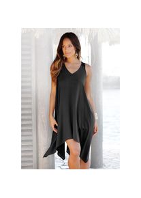Lascana , Strandkleid, mit Spitze im Rücken, Longshirt in weiter Form, Sommerkleid , schwarz , N-Gr , 1 (34-38) -N-Gr , 1 (34-38) , Tiefer...