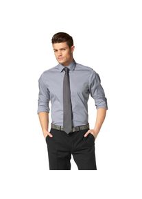 OLYMP, Herren, Businesshemd &raquo;Level Five body fit&laquo; Comfort Stretch, mittelgrau, N-Gr, 37 -N-Gr, mittelgrau, Langarmhemd in schmaler Passform f&uuml;r eine 