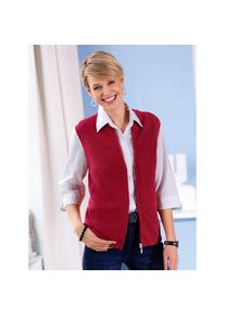 Classic Basics , Damen , Strickweste , rot , 44 , 44 , dezentes Strickmuster