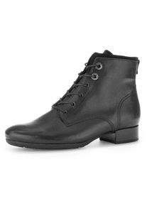 Gabor , Schnürstiefelette »Pisa« , schwarz , 37 , 37 , Schnürstiefelette mit Anziehlasche