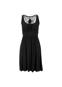 Lascana, Damen, Strandkleid mit Spitzenr&uuml;cken, elastisches Sommerkleid, Spitzenkleid, schwarz, N-Gr, 34 -N-Gr, schwarz, Mit h&uuml;bschem 