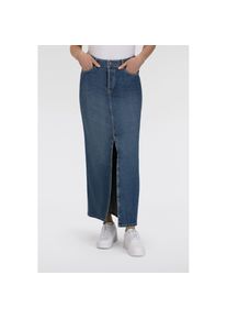 MAC, Damen, Maxirock &raquo;MAXI SKIRT&laquo; im Five-Pocket Style, night sky used, XL (42), night sky used, Rock von MAC