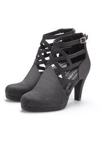 Lascana , Stiefelette Stiefel, Boots mit Cut-Outs VEGAN , schwarz , 39 , 39 , Sommerstiefelette mit kleinen modischen Cut-Outs