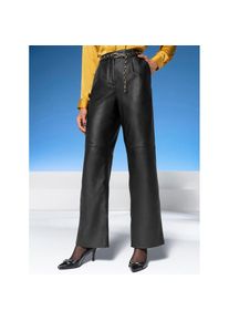 Heine , Lederhose , schwarz , Normalgrößen , 44 -Normalgrößen , 44 , 100% Lamm-Nappa
