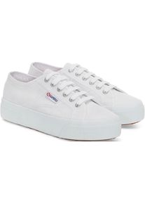 Superga, Damen, Plateausneaker &raquo;2740-PLATFORM&laquo;, wei&szlig;, 42, wei&szlig;, Stylischer Plateausneaker von Superga mit Schn&uuml;rung