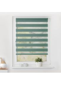 LICHTBLICK ORIGINAL, Doppelrollo &raquo;Duo Rollo Klemmfix&laquo; Lichtschutz ohne Bohren freih&auml;ngend Seitenzugrollo, Montage mit beiliegendem, verstellbarem 