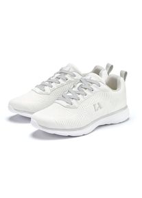 Lascana, Damen, Sneaker Freizeitschuh, Halbschuh im sportiven Look VEGAN, wei&szlig;/hellgrau, 37, wei&szlig;/hellgrau, Textilschuhe, Stoffschuhe mit farblich 