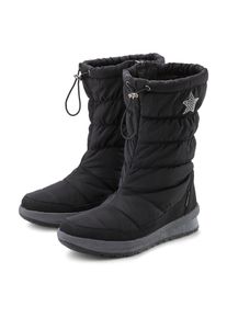 Lascana, Damen, Winterstiefel Stiefelette, Winterboots mit Warmfutter, wasserabweisend, schwarz, 36, schwarz, Thermostiefel mit wasserabweisender 
