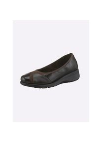 Casual Looks , Damen , Ballerina , schoko , 38 , 38 , Weite G