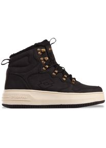Lotto , Sneaker, - mit Metal-Hooks für komfortables Schnüren , BLACK-OFFWHITE , 40 , 40 , Urbaner Winter-Sneaker von Lotto für Damen