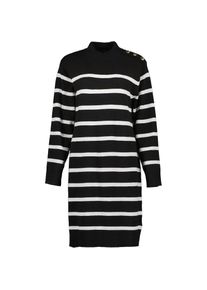 Blue Seven , Strickkleid »Strickkleid«, (1 tlg.) , 999 - SCHWARZ , 42 , 42 , Hübsches Strickkleid mit Streifen für Damen