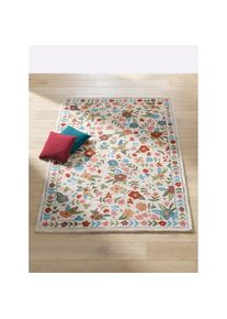 HEINE HOME , Teppich 9 mm Höhe , ecru-bunt , B : 60 cm 1 Stk.