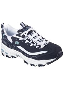 Skechers, Damen, Sneaker &raquo;D ́Lites - Biggest Fan&laquo; Freizeitschuh, Halbschuh, Schn&uuml;rschuh im trendigen Chunky-Style, navy-wei&szlig;, 39, navy-wei&szlig;, Im 