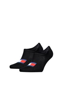 Tommy Hilfiger , Füßlinge »TH UNI TJ FOOTIE 2P FLAG«, (2 Paar), Mit großem Flag-Label vorn , black , 39-42 , 39-42 , Footies von Tommy Hilfiger