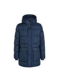 Calvin Klein , Kurzmantel »LONG HOODED QUILT PUFFER MW«, mit Logopatch , Ink , S , S , Mantel von Calvin Klein Menswear