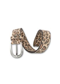 Bernd G&ouml;tz BERND G&Ouml;TZ, Damen, Lederg&uuml;rtel mit Leopardenlook, beige, beige, Damenlederg&uuml;rtel von Bernd G&ouml;tz